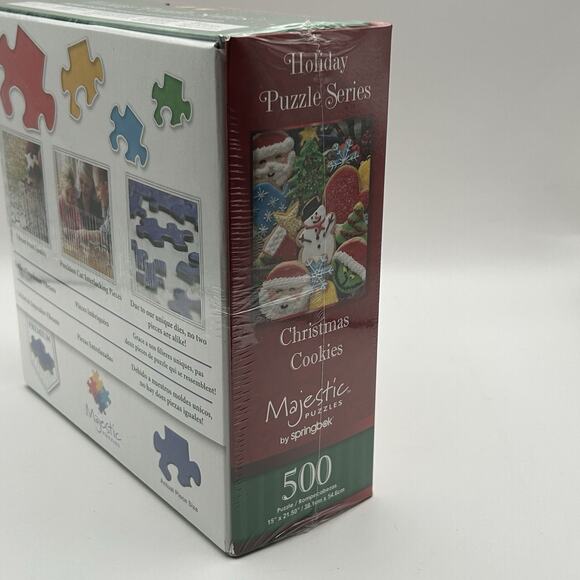 New Majestic by Springbok Holiday Puzzle Series Christmas Cookies 500 Piece - Picture 4 of 5
